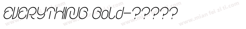EVERYTHING Bold字体转换